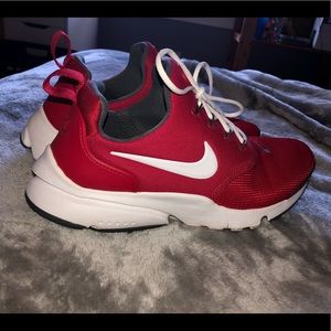 Red & White Nike Presto Fly